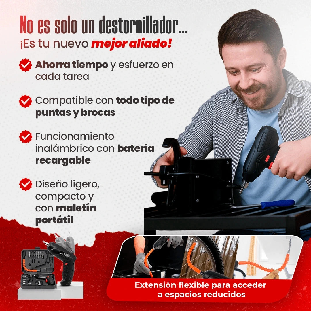 PowerTor™ - Destornillador Eléctrico Inalámbrico