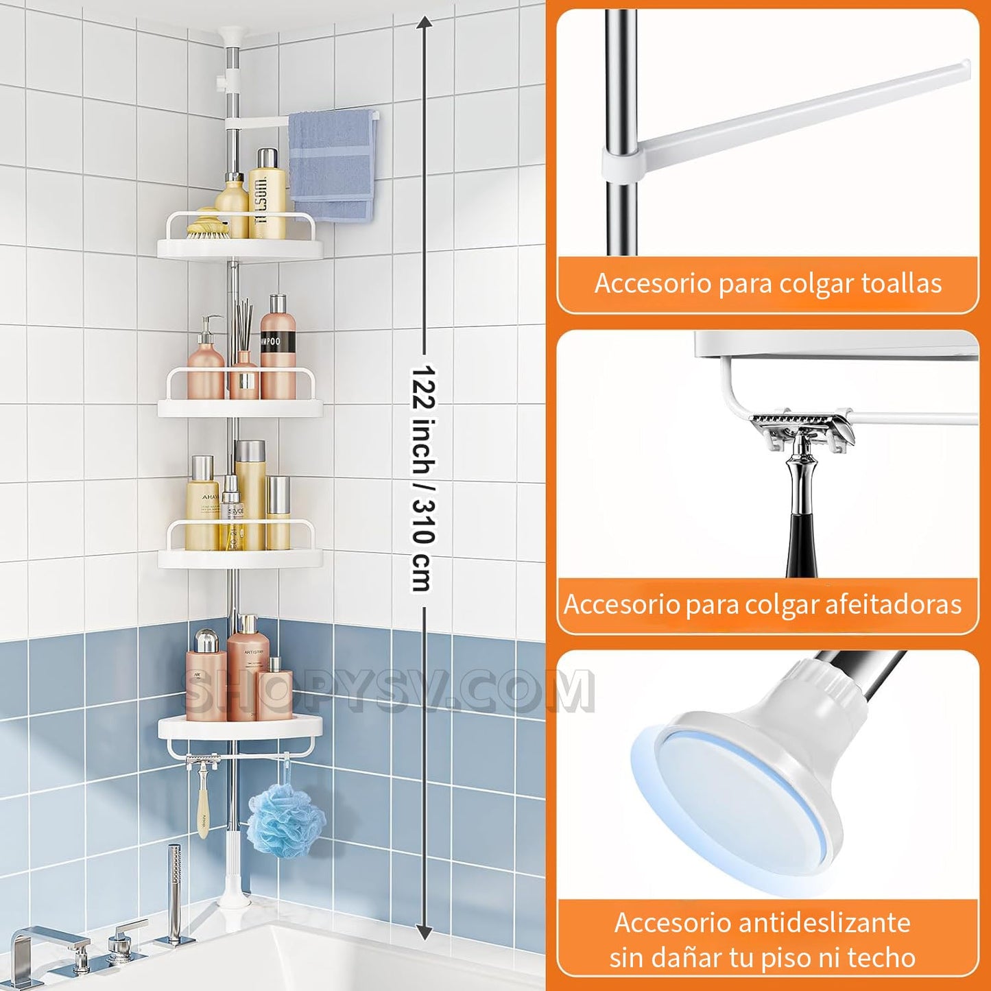 AquaBath™ - Esquinero Organizador Multiuso