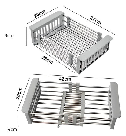 CleanRack™️ - Escurridor 3 en 1 - Orden, higiene y espacio
