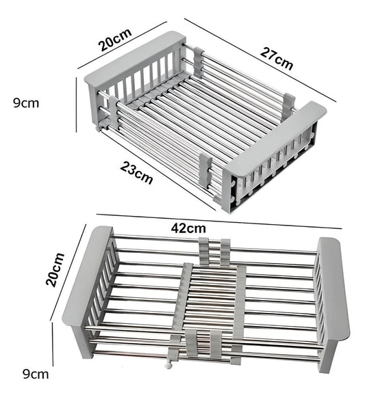 CleanRack™️ - Escurridor 3 en 1 - Orden, higiene y espacio